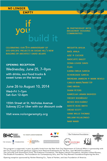 No Longer Empty's "If You Build It"